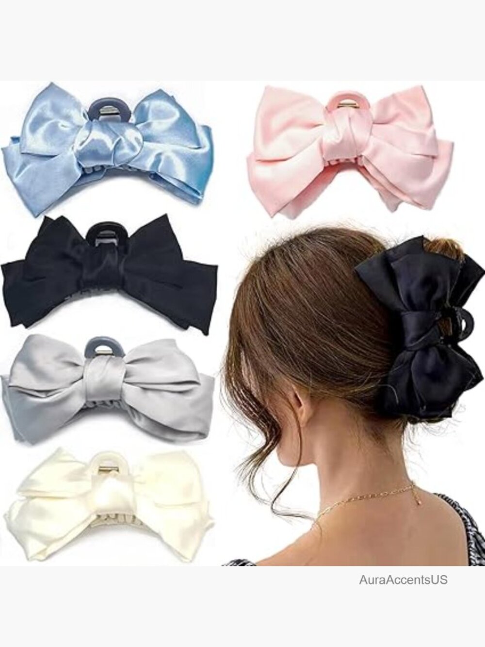 5 Pack Hair Claw Clips for Long Thick Hair - Strong Hold